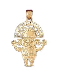 CleverEves 14K Gold Pendant American Indians 5.5 - Gram(s)