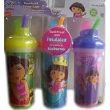 MunchkinDoraInsulatedSpillProofStrawCups3/pkGirlsBPAFREE