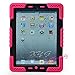 NEW Shockproof Dirt Snow Sand Proof Extreme Army Military Heavy Duty Cover Case Kickstand for Apple iPad Mini 1/2/3 @XYG (9-pink/black)