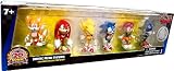 Sonic 20th Anniversary Exclusive 2 Inch MINI Figure 6Pack Classic Collectors Set Tails, Knuckles, Super Sonic, Sonic, Amy Metal SonicIMAGE