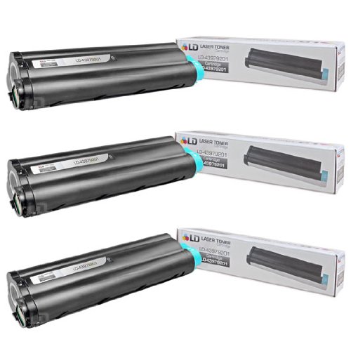 LD © 3 Okidata Compatible 43979201 Black Laser Toner Cartridges