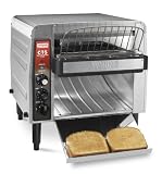Waring Commercial CTS1000 Heavy-Duty Stainless Steel Conveyor Toaster, 120-volt