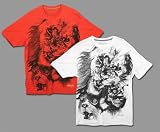Marc Ecko - Marc Ecko Collection, "Alionment" Mens T-Shirt, Tee, White or Orange