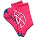 Athletic Half Cushioned Crew Socks | Basketball Silhouette Design | Pink/Blue