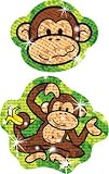SPARKLE STICKERS LIVELY MONKEYS