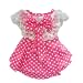 Pink Princess Polka Dot Dog Dress for Dog Shirt Fashion Cozy Dog Clothes Free Shipping,M