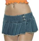 Forplay Pleated Jean Skirt