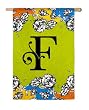 Gablecrest Monogram Silk Reflections Regular Size Flag - F