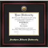 Southern Illinois University Gold Embossed Diploma Frame
