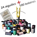 24 Aiguilles Magiques Enfilage facile + 100 Bobines de Fil