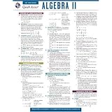 Algebra 2 - REA's Quick Access Reference Chart (Quick Access Reference Charts)