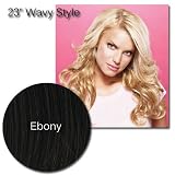 Jessica Simpson Hair Do - 23 inch Wavy Clip-In Hair Extensions - Ebony