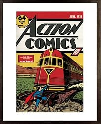 Superman - Framed Comic Poster / Art Print (Size: 16" x 20")