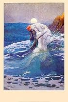 Posters: Howard Pyle Poster - The Mermaid (34 x 24 inches)