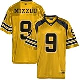 NCAA Missouri Tigers #1 Youth Gold Game Day Football Jersey (Large)