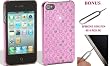 MARC JACOBS 4myphones Stardust Logo Snap Linear Logo Chinchilla Multi Estate Multi iPhone 4/4S Hard Case - Birch Coral Multi 4 for AT&T Verizon Sprint and Screen Protector