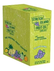 Stretch Island Original Fruit Leather, Grape, 0.5-Ounce Bars (Pack of 30)