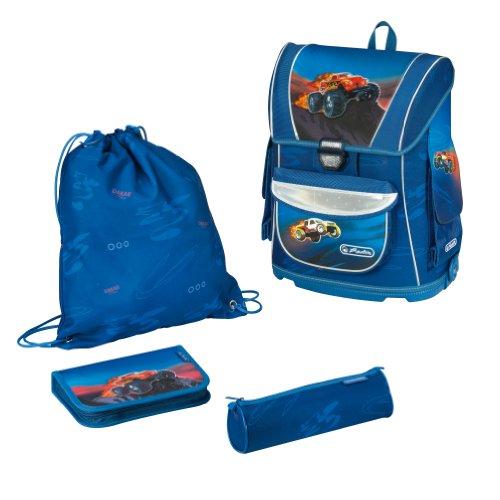 Herlitz 11155603 - Schulranzen Midi Plus Monster Trucks Preisvergleich