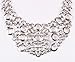 Qiyun (TM) Circles Graduated Bubbles Flat Plaque Bib Statement Choker Necklace Earring Set
