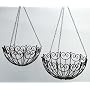 2er Set Blumenampel, H�ngekorb Eisen, Landhaus � 3&hellip von crafts & design