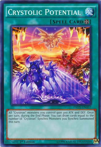 Yu-Gi-Oh! - Crystolic Potential (INOV-EN057) - Invasion: Vengeance - 1st Edition - Common