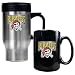 Pittsburgh Pirates MLB Stainless Steel Travel Mug & Black Ceramic Mug Set - Primary Logo by Great American Products