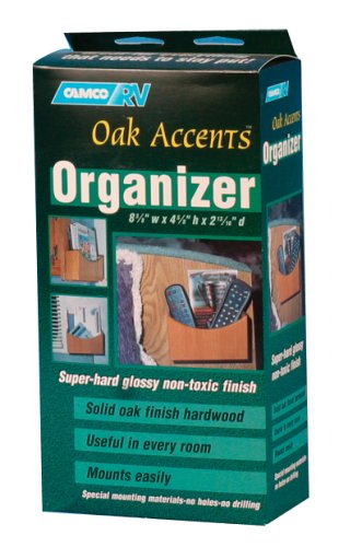 Camco 43483 Oak Accents Organizer 8-3/8