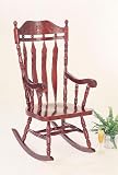 Jefferson Rocker in Cherry Finish By Coaster Furniture