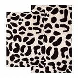 Chesapeake 26720 Safari 2 Piece Leopard Chocolate / Ivory Contemporary Bath Rug Set Size: Set: 21" x 34" and 24" x 40"