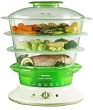 Tefal Vitamin Plus VC400317 Steamer, 3 Tier, Green