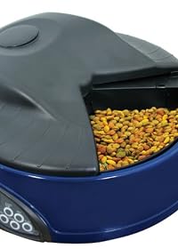 マクロス 録音音声付きペット自動給餌器 オートマチック ペットフィーダー MCZ-5193BL