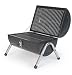 Black Portable Barrel Barbeque with Twin Grill