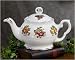 Royal Patrician Bone China 6 Cup Teapot Bountiful Fruit Pattern