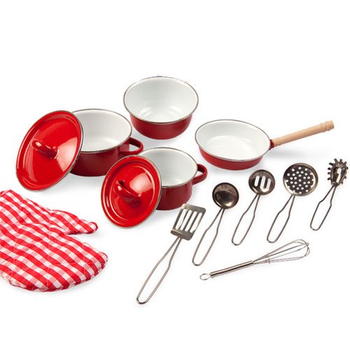 My First Red Stainless Steel Cookware Set product image