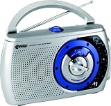GPX A390BI2 Blue Ice Two Portable AM/FM/ Weather Alert Table Radio