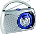 GPX A390BI2 Blue Ice Two Portable AM/FM/ Weather Alert Table Radio