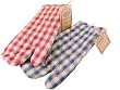 One Red and one Blue Gingham Oven mitt potholder gloves. French Country Style