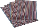 DII Everyday Basic Placemat Set of 6, Classic Stripe
