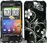 White Flowers Hard Snap On Case Cover Faceplate Protector for HTC Incredibl ....