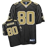 Jimmy Graham #80 Black New Orleans Saints Reebok NFL Premier All Stitched Replica Jersey - XX-LARGE