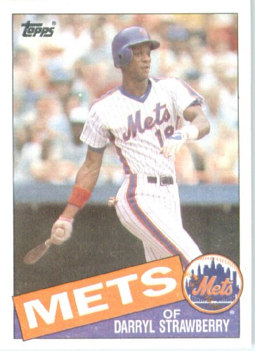 1985 Topps Baseball Card # 570 Darryl Strawberry New York Mets Mint Condition- Shipped In Protective Screwdown Display Case!