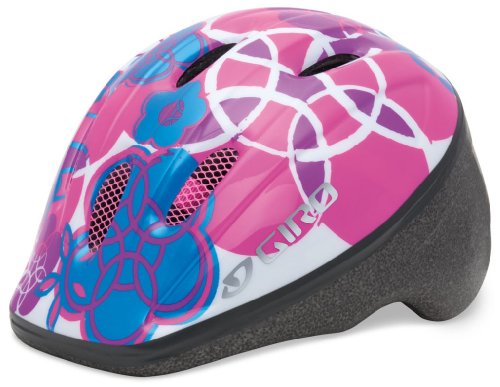 Giro Me2 Infant/Toddler Bike Helmet (White/Pink Elements, Universal Infant Fit)