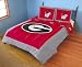 Georgia Reversible Comforter Set - - Georgia Bulldogs