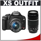 CanonDigitalRebelXS10.1MPDigitalSLRCamera(Black)+CanonEF-S18-55mmISLens+CanonEF75-300mmIIILens
