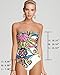 GWELL Women's One-Piece Swimsuit Monokini Push Up Padded Bikini Swimwear