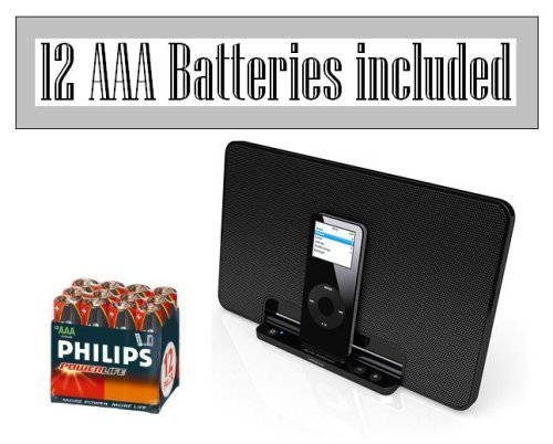 Altec Lansing inMotion iM500 Speaker System for iPod nano (Black) with 12 AAA Batteries