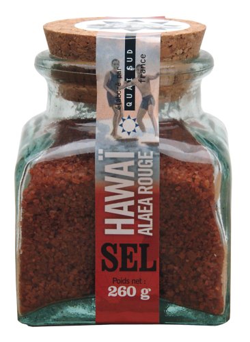 Alaea Red Hawaiian Sea Salt Imported 260 gr 8.4 oz NEW by Quai Sud