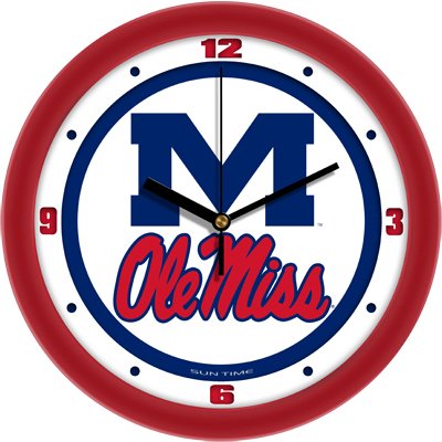 Mississippi Ole Miss Rebels Wall Clock