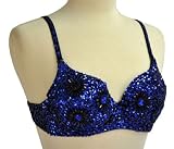 Sequin Beaded Belly Dancing Costume Top Bra ROYAL BLUE 51RJQ8MHdrL. SL160 Sequin Beaded Belly Dancing Costume Top Bra ROYAL BLUE