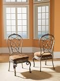 Rosemary "Antique Grey" with Textured Black & Silver Highlights Dining Side Chair, 18-3/4" Seat Height - 2 pcs in 1 carton